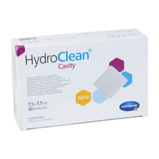 Hydroclean Cavity Kompressen steril 7.5x7.5cm 10 ST PZN 00127491