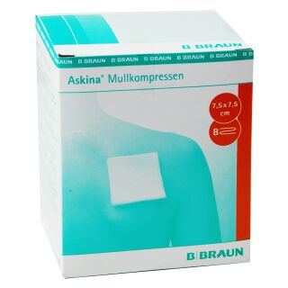Askina Mullkompressen steril 7.5x7.5cm 25x2 ST PZN 06874473