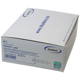 Maielast glatt Fixierbinde 6cmx4m 20 ST PZN 08889125