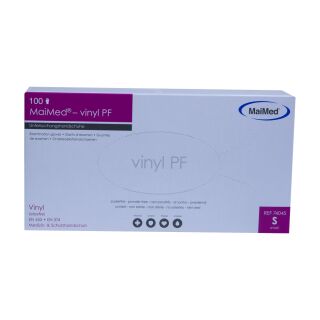 MaiMed vinyl Untersuchungshandschuhe Puderfrei S unsteril 100 ST PZN 00749212