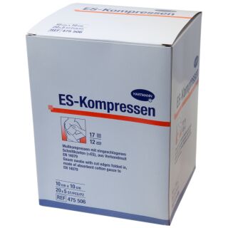 ES-Kompressen steril 10x10cm 12-fach 20x5 ST PZN 06454110