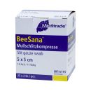 BeeSana Mullschlitzkompresse steril 12-f 5x5cm 25x2 ST...