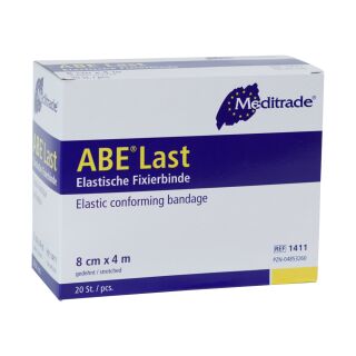 ABE Last elastische Fixierbinde 8cmx4m 20 ST PZN 04853260