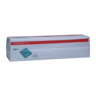 Nobatop 12 Vlieskompressen unsteril 7,5x7,5cm 200 ST PZN 07099266