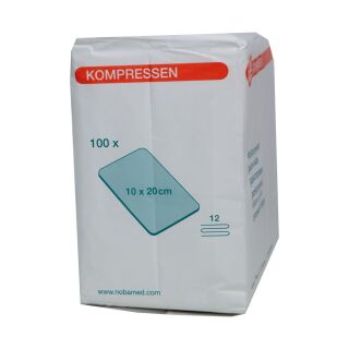 Mullkompressen unsteril 12-fach 10x20cm 100 ST PZN 07099355