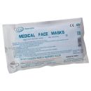 Mundschutz Mund-Nasen-Schutz Gesichtsmaske Behelfsmaske OP-Maske 3-lg blau 10 ST