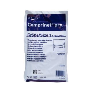 Comprinet pro Strumpf knielang Gr.1 weiß 2 ST PZN 00607699