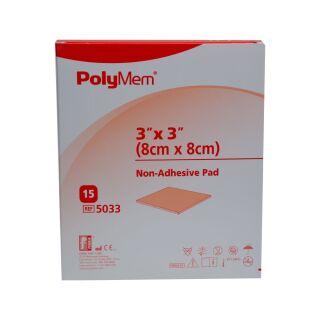 Polymem Wund Pad 5033 8x8cm 15 ST PZN 045356