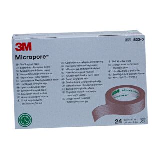Micropore hautfarben 9,10mx1,25cm 1533-0 24 ST PZN 01319695