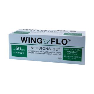 Infusionsbesteck Wingflo Flügelkanüle steril grün 21G 50 ST PZN 06869118