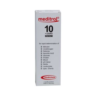 Meditrol 10+ Leuko Teststreifen 100 ST PZN 02482144