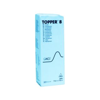 Topper 8 Vliesstoffkompresse unsteril 7.5x7.5cm 53407 200 ST PZN 03420300