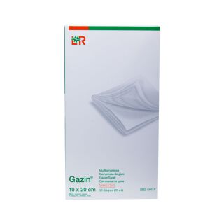 Gazin Mullkompressen steril 10x20cm 8-fach 25x2 ST PZN 03449031