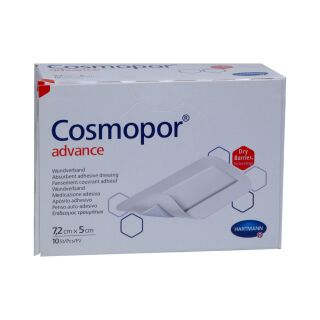 Cosmopor Advance Wundverband 7,2cmx5cm 10 ST PZN 03546490