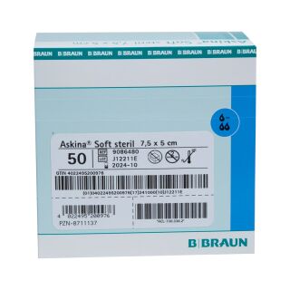 Askina Soft steril Wundverband 5x7.5cm 50 ST PZN 08711137