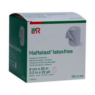 Haftelast Fixierbinde kohäsive creme 8cmx20m 1 ST PZN 08817226