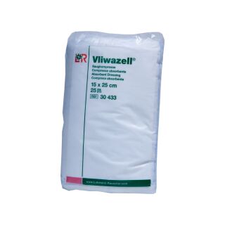 Vliwazell Saugkompresse unsteril 15x25cm 25 ST PZN 05855580