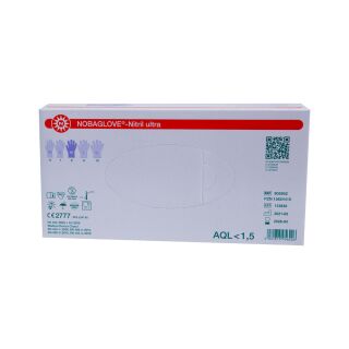 Nobaglove Nitril ultra Untersuchungshandschuhe blau-viol. M 100 ST PZN 15624410