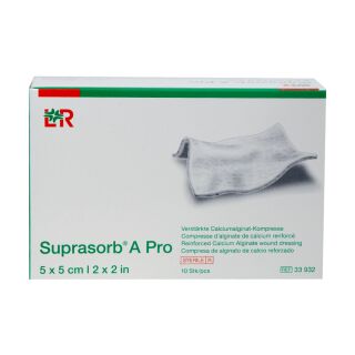 Suprasorb A Pro Calciumalginat Kompresse 5x5cm 10 ST PZN 16760411