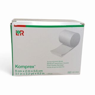 Komprex Schaumgummi Binde 8cmx2m Stärke 0,5cm 1 ST PZN 590993