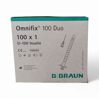 Omnifix Duo 100 Insulinspritze 1ml 100 ST PZN 1349035