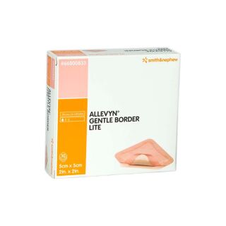 Allevyn Gentle Border Lite Schaumverband 5x5cm 10 ST PZN 09431196