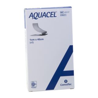 Aquacel Tamponaden mit Verstärkungsfasern 1x45cm 5 ST PZN 06585438
