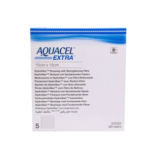 Aquacel Extra Wundauflage 15x15cm 5 ST PZN 09078854