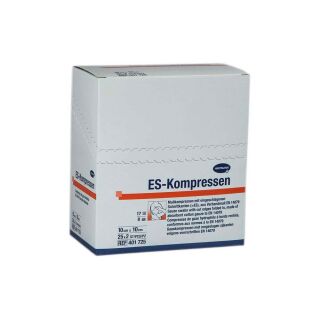 ES-Kompressen steril 10x10cm 8fach 25x2 ST PZN 01407086