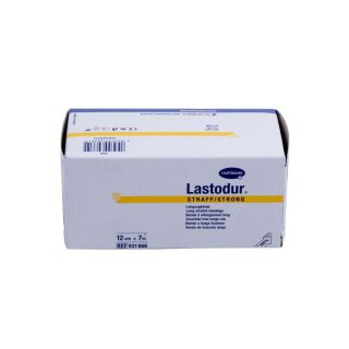 Lastodur straff/strong Langzugbinde Faltschachtel 12cmx7m 1 ST PZN 00614274