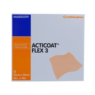 Acticoat Flex 3 Wundauflage 10x10cm 12 ST PZN 05372858