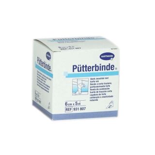 Pütterbinde Kurzzugbinde 6cmx5m 1 ST PZN 01525532