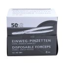 Einmal-Pinzetten steril Disposable Tweezers 12.5cm 50 ST
