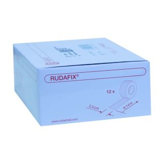 Rudafix Fixierpflaster ohne Seitenscheiben 9.14mx2,5cm 12ST PZN 00031348