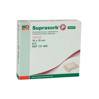 Suprasorb P PU-Schaumverband selbstklebend 10x10cm 8 ST PZN 07402351