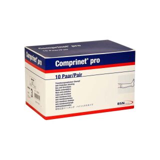 Comprinet pro Strumpf knielang Gr.3 weiß 2 ST PZN 00607736