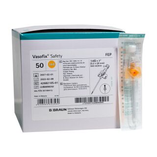 Vasofix Safety Kanüle 14G 2,2x50mm 1 ST PZN 00199415