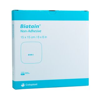 Biatain Schaumverband nicht haftend 15x15cm 5 ST PZN 00568249