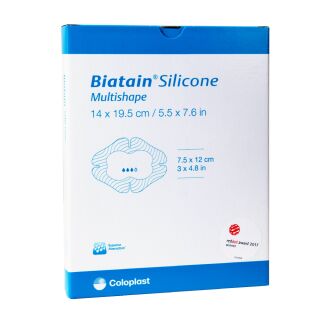 Biatain Silicone Schaumverband 14x19,5cm 5 ST PZN 011486075