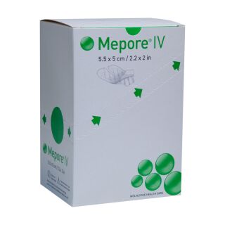 Mepore IV steril Kanülenfixierverband 5x5,5 cm 100 ST PZN 02381035