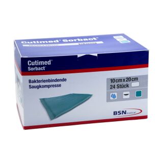 Cutimed Sorbact Wundverband 10x20cm 24 ST PZN 07347161